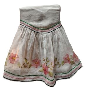 Vintage Hand Painted Floral Apron by Lenore Bair La‎ Junta Colorado